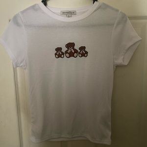 White Teddy Bear Tee